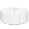 vidaXL Wash Basin White 15.7"x5.7" Ceramic Round