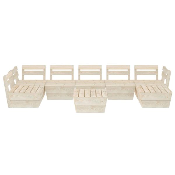 vidaXL Garden Lounge Set Spruce Wood Impregnated Spruce Wood Medium