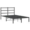 vidaXL Bed Frame Black Steel Small Double Bed Frame Rectangular