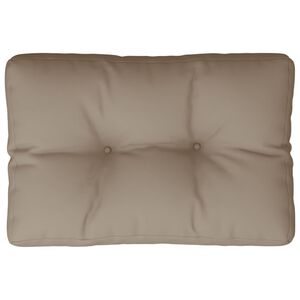vidaXL Pallet Cushion Taupe 100% polyester Medium UV-resistant materials