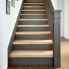 vidaXL Stair Tread Set of 2 Natural Oak Solid Oak Wood Regular