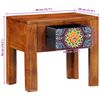 vidaXL Side Table with Drawer Brown 40 x 30 x 36 cm Solid Acacia wood