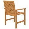 vidaXL Garden Dining Chair Set of 2 Natural Acacia Solid Acacia Wood