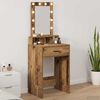 vidaXL Dressing Table Brown 19.69 x 16.14 x 55.12 in Engineered Wood