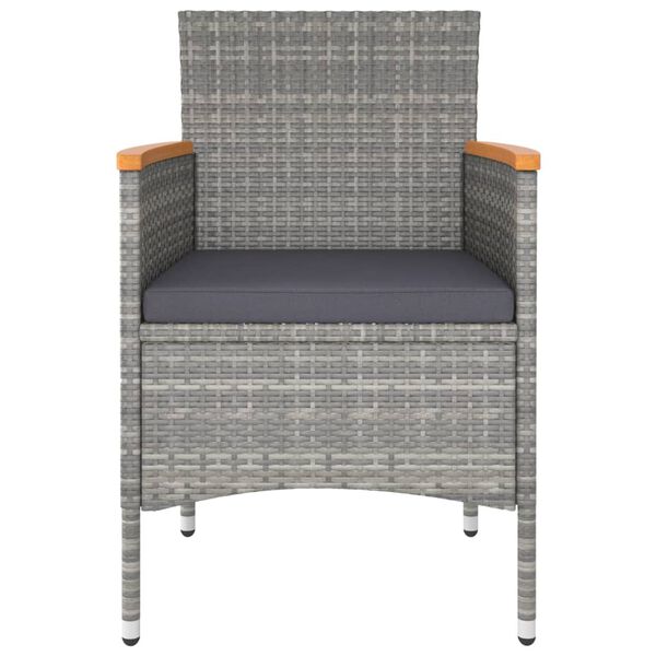 vidaXL Garden Dining Set Grey