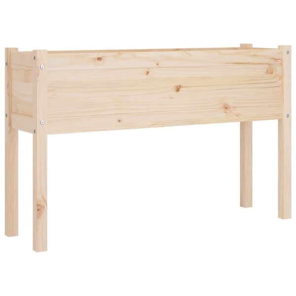 vidaXL Planter Natural Wood Solid pinewood Large Durable Planter