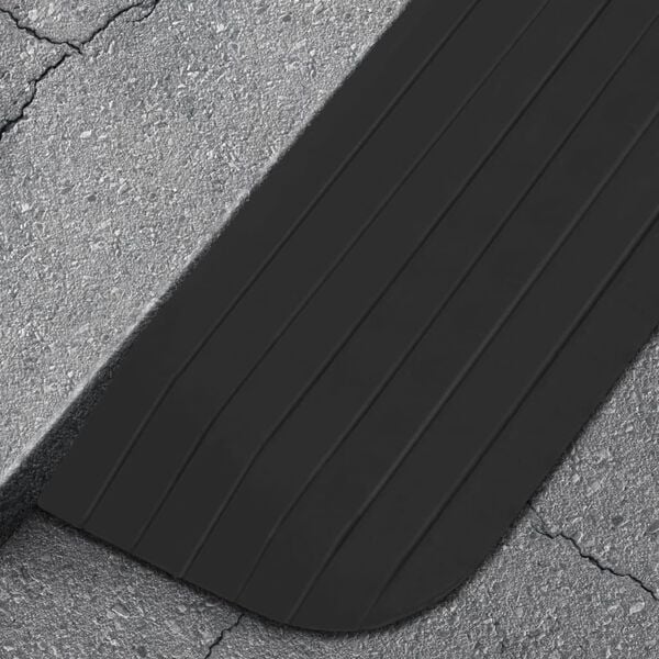 vidaXL Threshold Ramps 2 pcs 43.3x8.3x1.0" Rubber