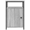 vidaXL Bedside Cabinet Grey Sonoma Engineered Wood Compact