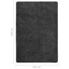 vidaXL Rug Dark Grey 100% Polypropylene 63.0 x 90.6 in Rug Rectangular