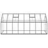 vidaXL Greenhouse Anthracite and clear Aluminum, polycarbonate Large