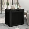 vidaXL Garden Storage Box Black Polypropylene 31.2 Gallon capacity