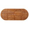 vidaXL Dining Table Natural wood Solid acacia wood Large Durable