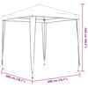 vidaXL Party Tent White Polyethylene, Iron 2x2 ft