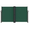 vidaXL Retractable Side Awning Dark green