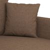 vidaXL 2-seater Sofa Brown Fabric (100% polyester), metal, textilene