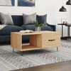 vidaXL Coffee Table Sonoma oak Engineered wood, Iron Medium Coffee Table