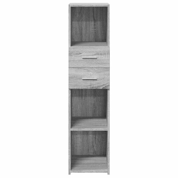vidaXL Highboard Gray Sonoma Engineered Wood Tall Highboard