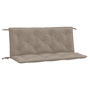 vidaXL Garden Bench Cushion Set of 2 Taupe Oxford Fabric (100% Polyester)