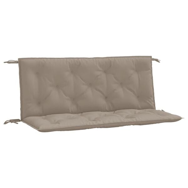 vidaXL Garden Bench Cushion Set of 2 Taupe Oxford Fabric (100% Polyester)