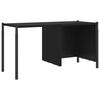 vidaXL Bookcase Black Engineered wood, powder-coated steel