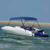 vidaXL 2 Bow Bimini Top Navy Blue 70.9x51.2x43.3"