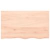 vidaXL Bathroom Countertop 39.4 x 23.6 x (0.8-1.6) " Untreated Solid Wood