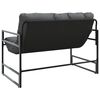 vidaXL Garden Bench Anthracite, Black Powder-coated steel, Textilene