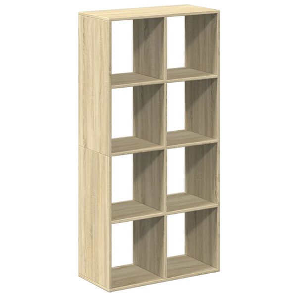 vidaXL Room Divider Bookcase Sonoma oak Engineered wood Medium