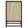 vidaXL Bedside Cabinet Sonoma Oak Engineered Wood, Steel