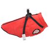 vidaXL Dog Coat Red Polyester 4XL Adjustable Armrests Dog Coat