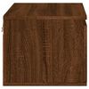 vidaXL Wall-mounted Bedside Cabinet Set of 2 Brown Oak Engineered Wood