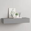 vidaXL Drawer Shelf Grey MDF 23.6 x 9.3 x 3.9 in Drawer Shelf