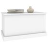 vidaXL Storage Box White Engineered wood 27.6x15.7x15.0 in Storage Box