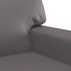 vidaXL Sofa Chair Grey Faux leather, metal, textilene Large Durable
