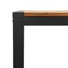 vidaXL Garden Table Brown and Black