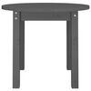 vidaXL Coffee Table Grey Solid pine wood Compact Simplistic