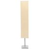 vidaXL Floor Lamp Beige Rice paper, Lacquered steel 53.1 in tall