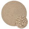 vidaXL Rug Beige Polypropylene 78.7 in diameter UV-resistant materials