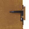 vidaXL Garden Gate 33.5"x78.7" Corten Steel