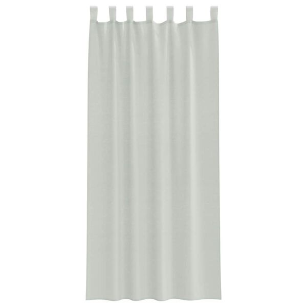 vidaXL Voile Curtains with Loops 2 pcs Light Grey 55.1x88.6"