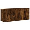 vidaXL TV Wall Cabinet Smoked Oak Engineered Wood Large TV Wall Cabinet