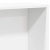 vidaXL Bookcase White Engineered wood Medium Bookcase Rectangular