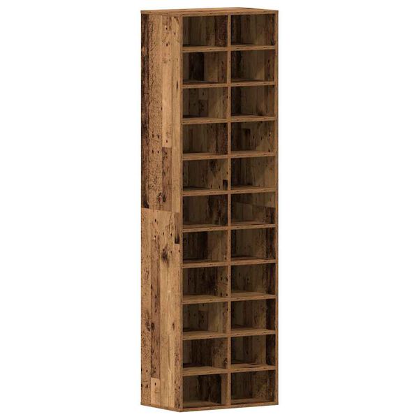 vidaXL Shoe Cabinet Old wood Engineered wood Tall Shoe Cabinet