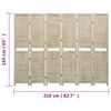 vidaXL 6-Panel Room Divider 82.7x65.0" Solid Wood Paulownia