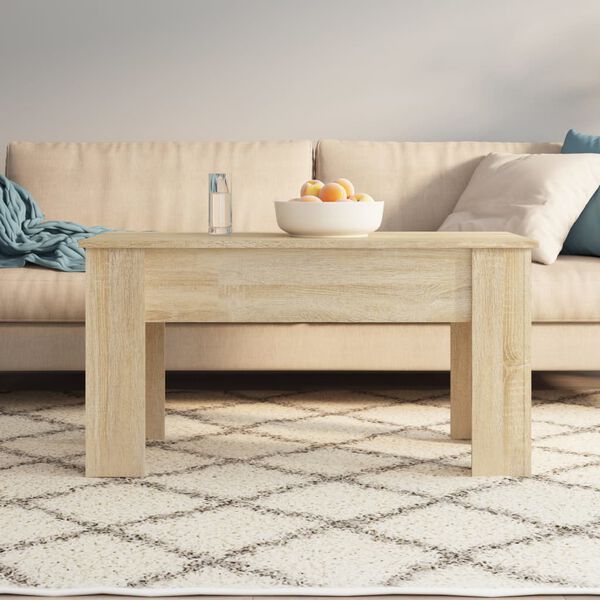 vidaXL Coffee Table Sonoma oak Engineered wood Medium Height-Adjustable