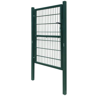 vidaXL 2D Fence Gate (Single) Green 41.7" x 74.8"