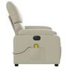 vidaXL Electric Massage Recliner Chair Cream