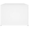 vidaXL Coffee Table White Engineered Wood 39.4x19.7x14.2 in Coffee Table