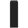 vidaXL Bookcase Black Engineered wood 40.2 in x 12.6 in x 40.2 in
