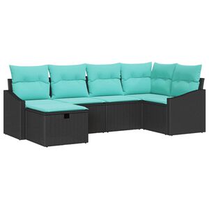 vidaXL Sofa Set with Cushion 3 pcs Poly Rattan
